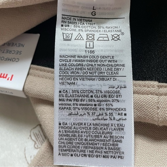 NWT Old Navy High Rise Pull On Pixie Wide Leg Pants Large Mocha Taffy Office - Picture 9 of 12